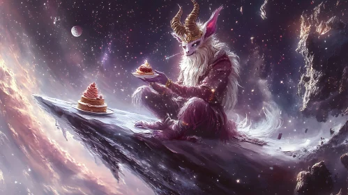 Fantasy Dessert in Space