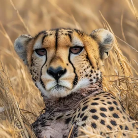 Serene Cheetah in Natural Habitat