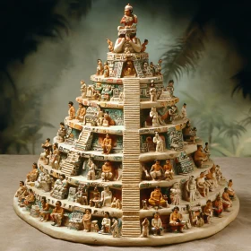 Ancient Civilization Pyramid Sculpture Art