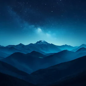 Blue Mountains at Night