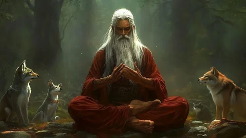 Forest Meditation with Canine Friends