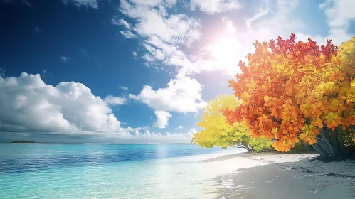 Autumn Meets the Sea: A Tropical Paradise