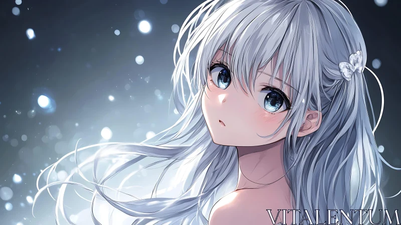 Ethereal Anime Girl Portrait AI Image