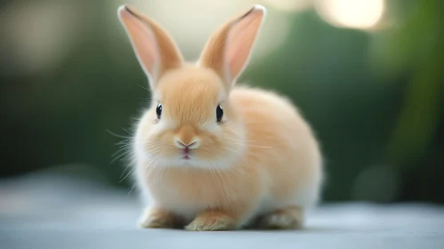 Charming Bunny Close-Up: A Gentle Creature