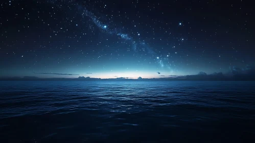 Starry Night Ocean View