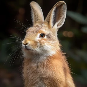 Close-Up of a Wild Rabbit