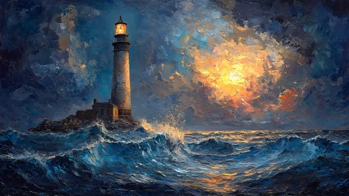 Coastal Lighthouse Seascape