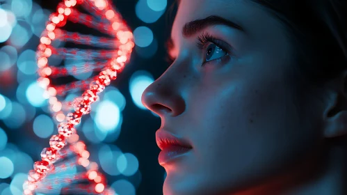 Genetic Vision: A Portrait with DNA