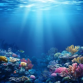 Sunlit Coral Reef: An Ocean's Jewel