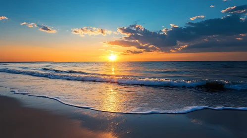 Peaceful Beach at Sunset