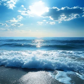 Calm Sea and Sky Landscape