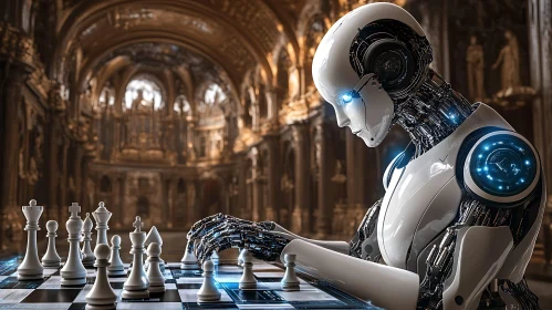 AI Robot Playing Chess