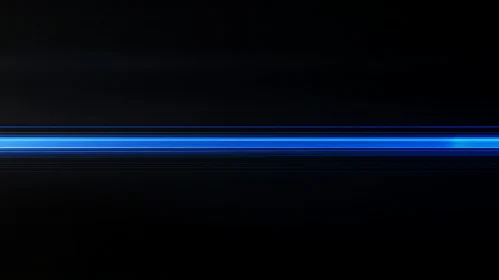 Neon Blue Line on Dark Background