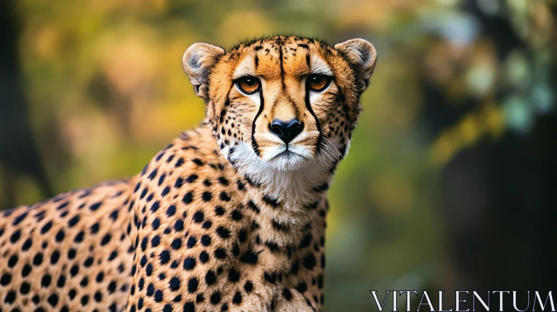 Striking Cheetah Face Close-Up AI Image