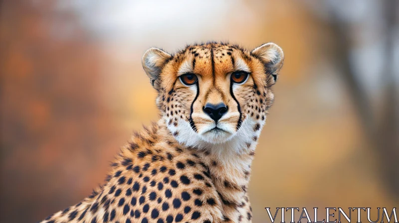 Close-up of a Cheetah's Face AI Image