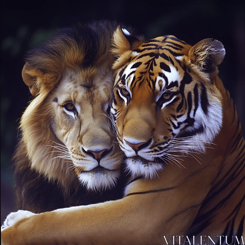 AI ART Majestic Felines in Harmony