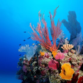 Underwater Coral Reef Ecosystem