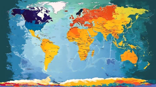 Abstract World Map Illustration