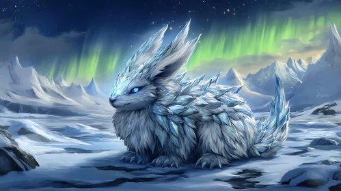 Frozen Hare in Arctic Wonderland