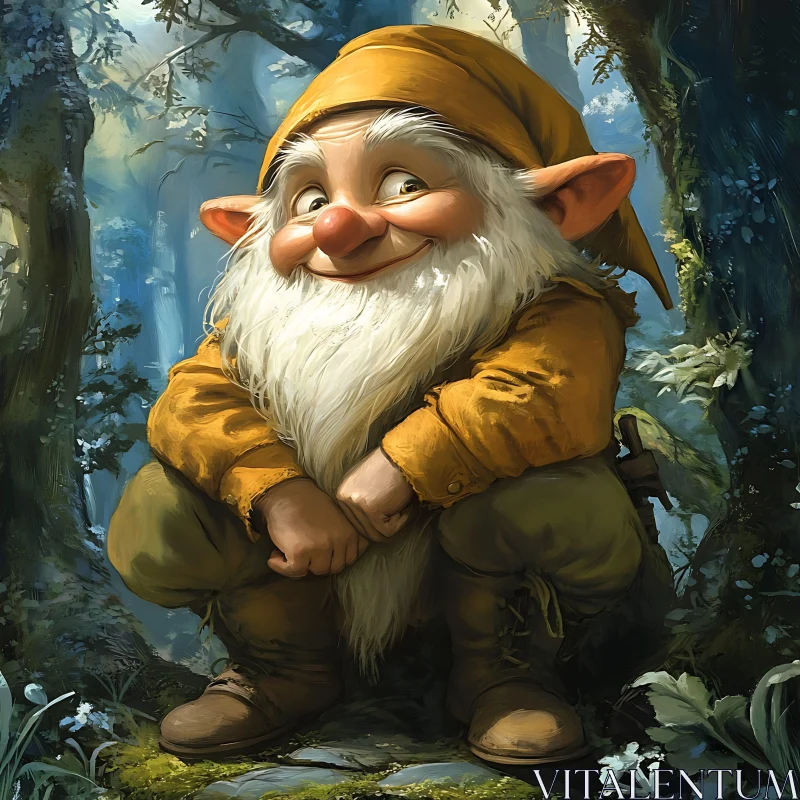 AI ART Forest Gnome Character Art