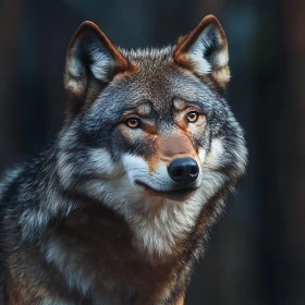 Detailed Wolf Face - Animal Kingdom