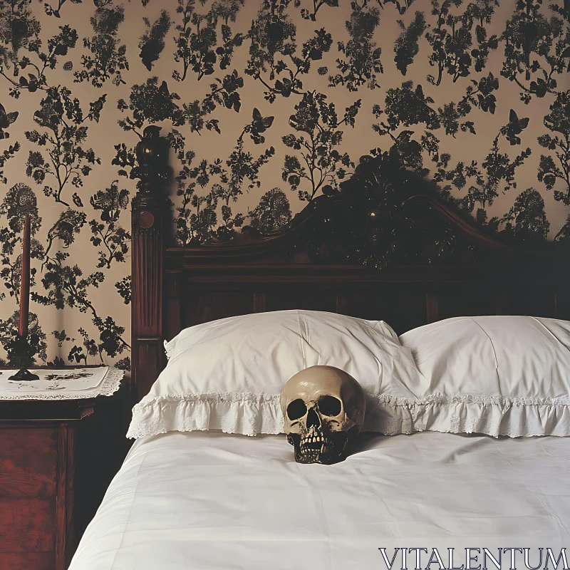 Memento Mori Still Life with Skull AI Image