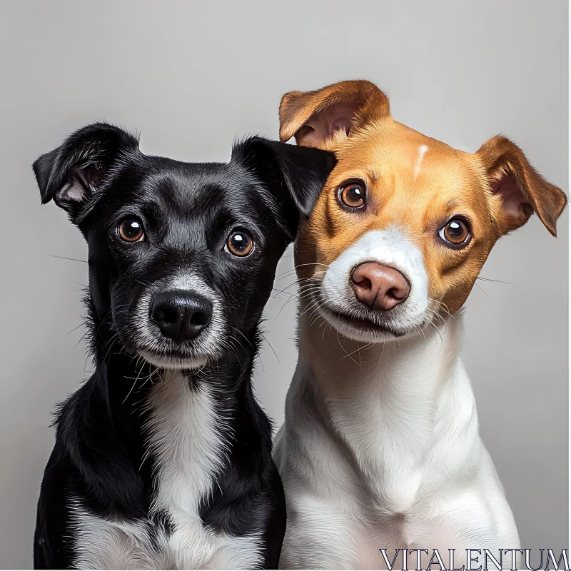 Expressive Dogs Portrait AI Image