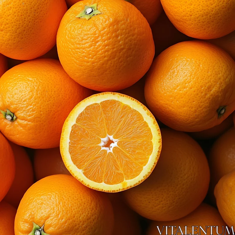 Vibrant Citrus Fruit Composition AI Image