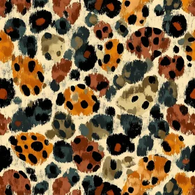 Earthy Abstract Pattern with Irregular Spots