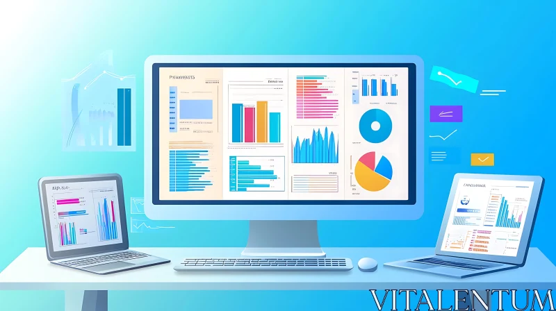 AI ART Informative Data Presentation on Digital Displays