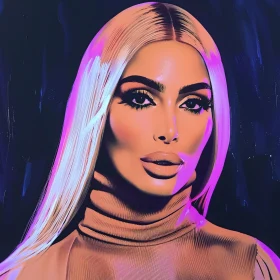 Modern Surrealism Art Featuring Kim Kardashian