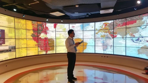 World Map Data Display Presentation