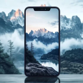 Mobile Display Mountain Landscape