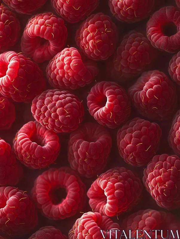 Crimson Raspberry Delight AI Image