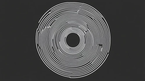 Abstract Concentric Lines - Spiral Design