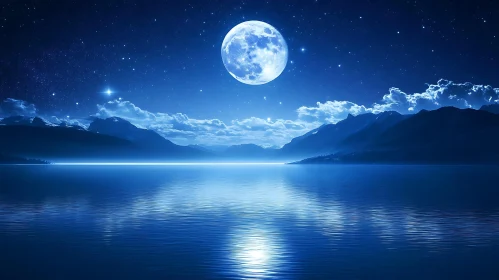 Tranquil Lunar Reflection