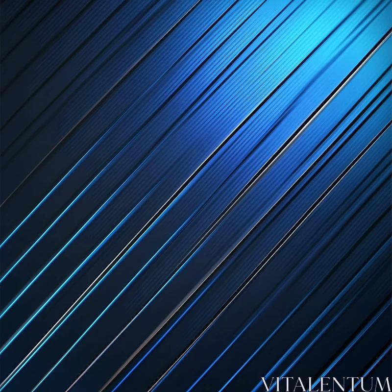 AI ART Parallel Blue Lines Composition