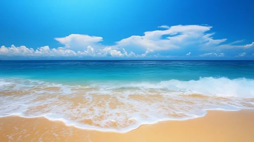 Seascape with Waves and Clouds