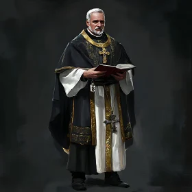 Clergyman with Holy Book