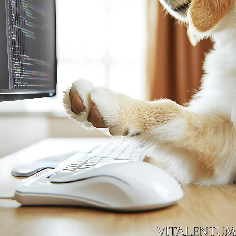 AI ART Canine Coder: A Dog's Tech Journey