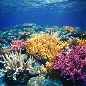 Underwater Coral Reef Ecosystem