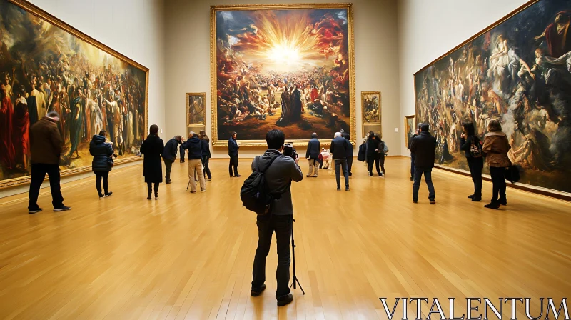 Art Gallery: A Moment of Cultural Immersion AI Image