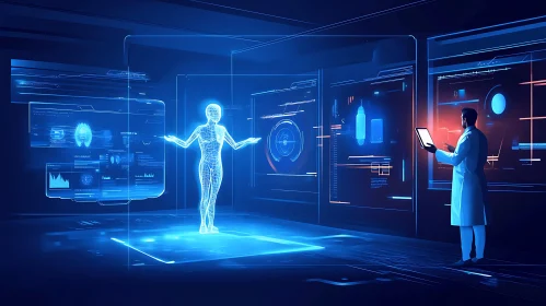 Advanced Tech Human Scan in VR