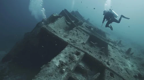 Submerged Relic: A Diver's Encounter