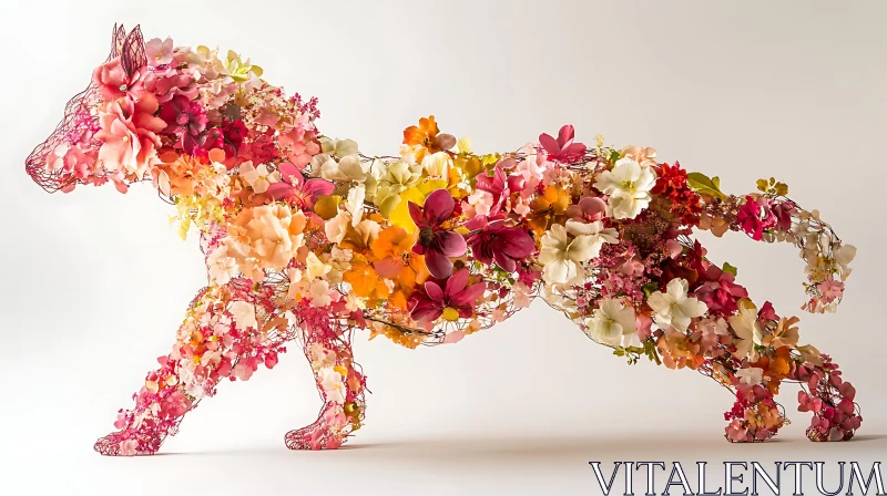 AI ART Blossom Beast: A Floral Animal Art