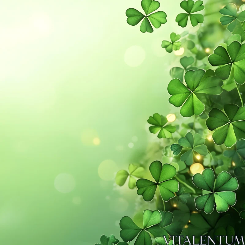 AI ART Emerald Clovers: A Symbol of Irish Luck