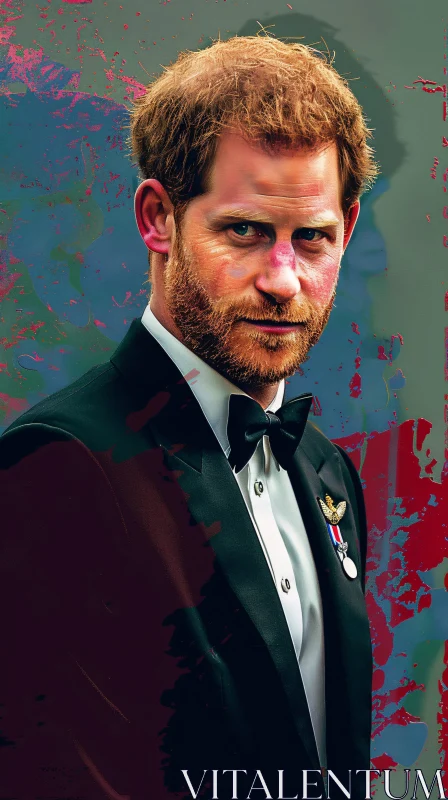 AI ART Formal Portrait of Prince Harry