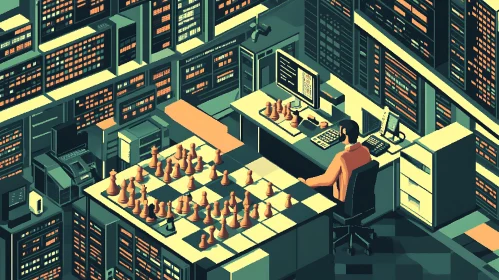 Isometric Chess in Data Center