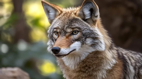 Detailed Coyote Face