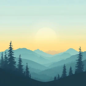 Peaceful Mountain View